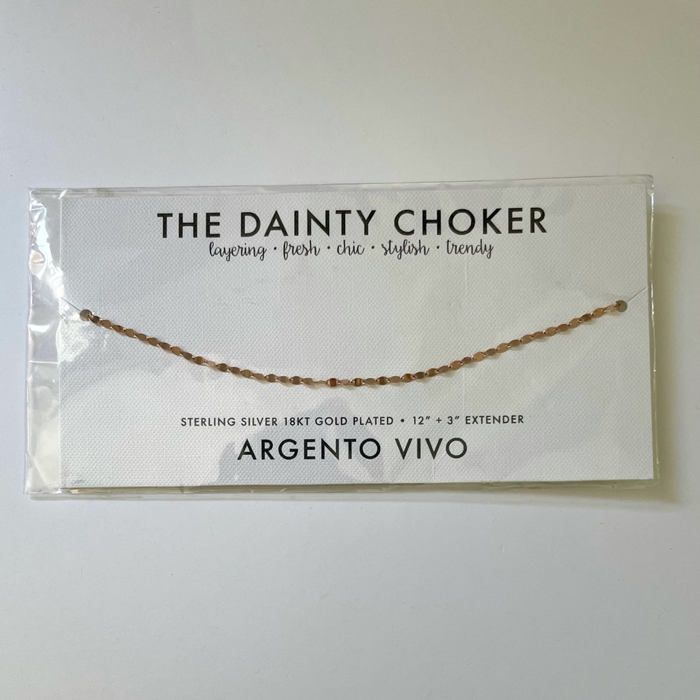 Argento Vivo Choker Necklace in Rose Gold